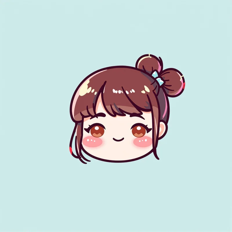chibi PFP image with pastel colors for social media avatar