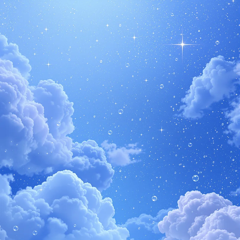 Dreamy sky cyan background
