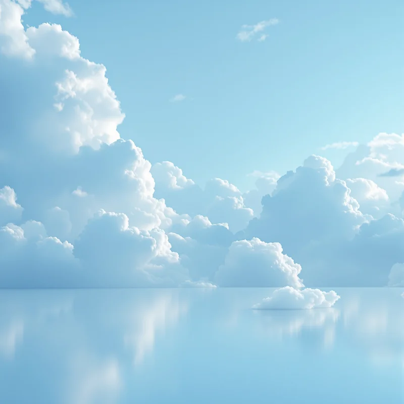 Dreamy sky cyan background