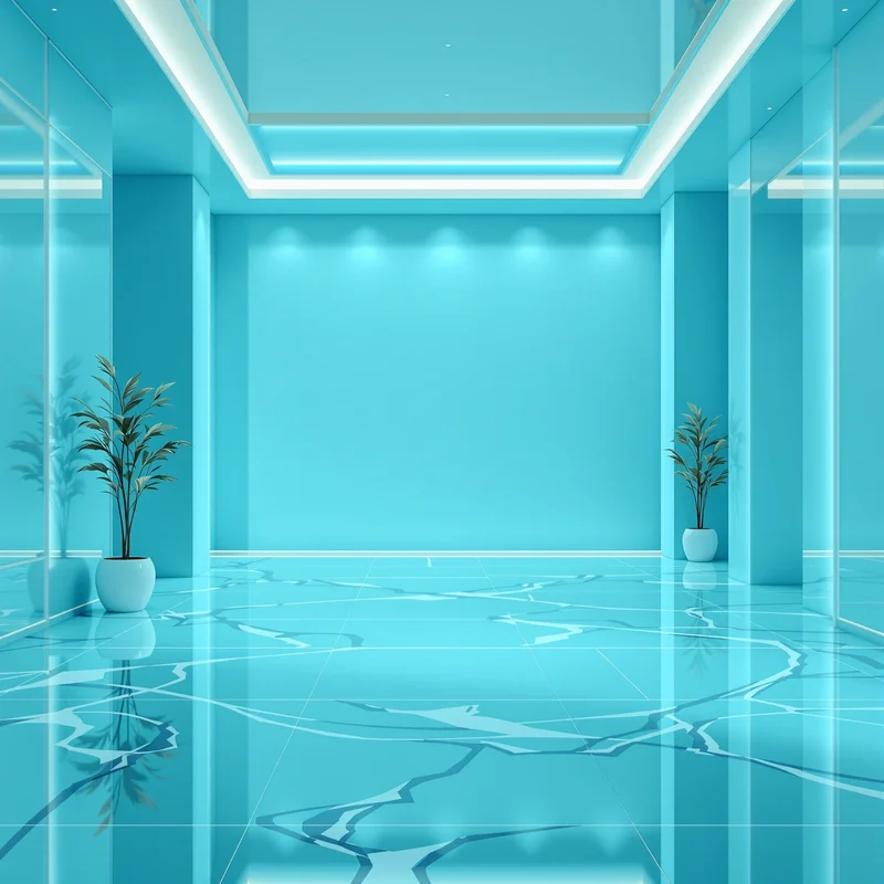 Eternal aqua cyan background