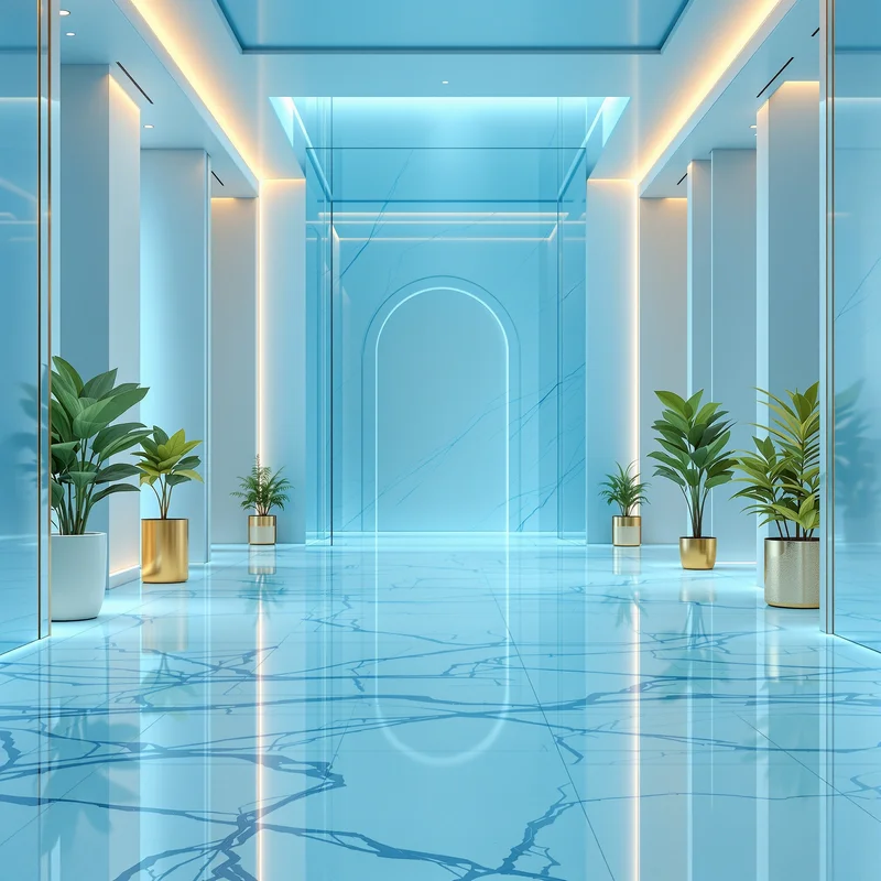 Eternal cyan background