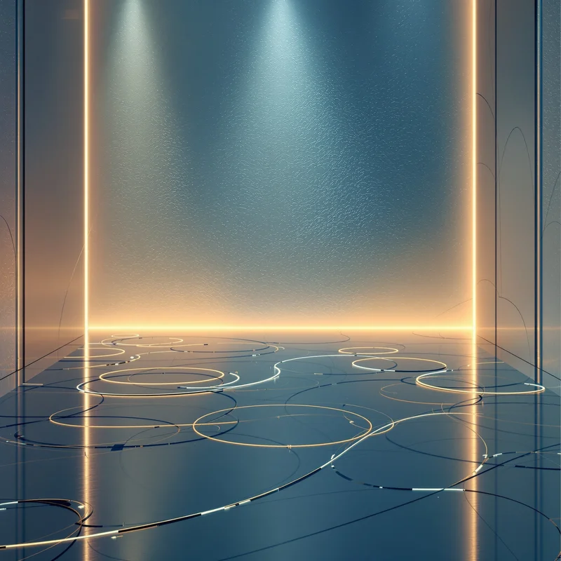 Luminous cyan background