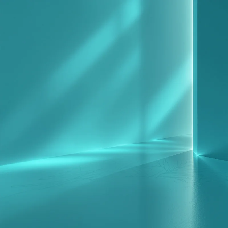 Luminous teal cyan background