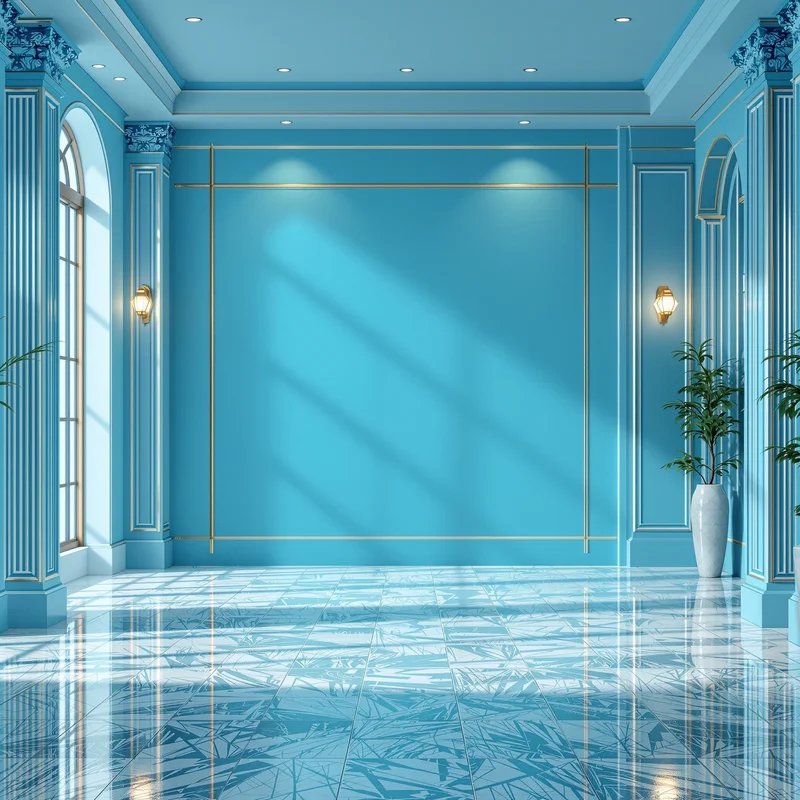Royal sky cyan background