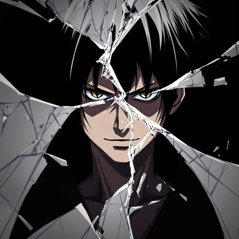 Dandadan anime avatar with broken frame edges