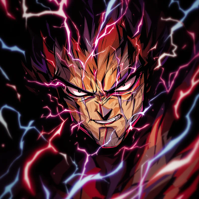 Dandadan anime avatar with sharp center and blurred edges