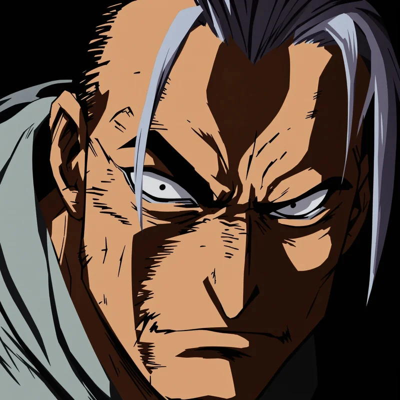 Dandadan anime PFP with drifting face distortion