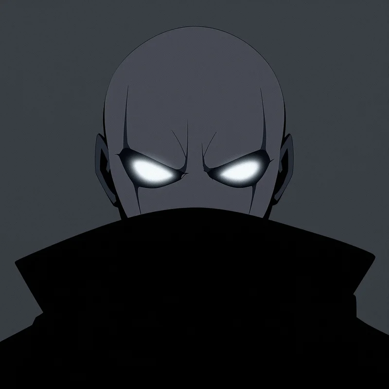Dandadan anime avatar with partial fade and ghost effect