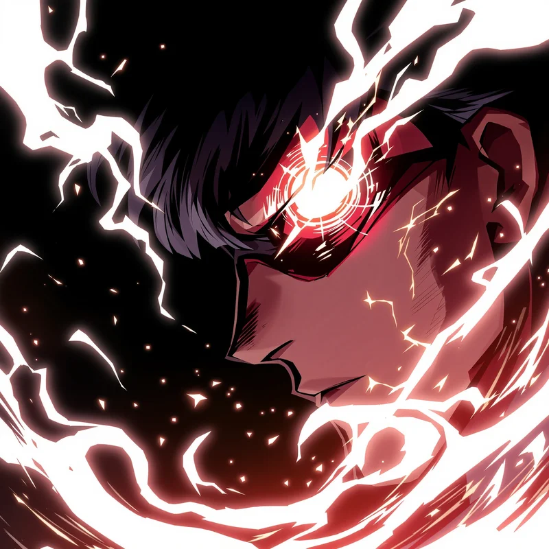 Dandadan anime PFP with rhythmic pulse energy
