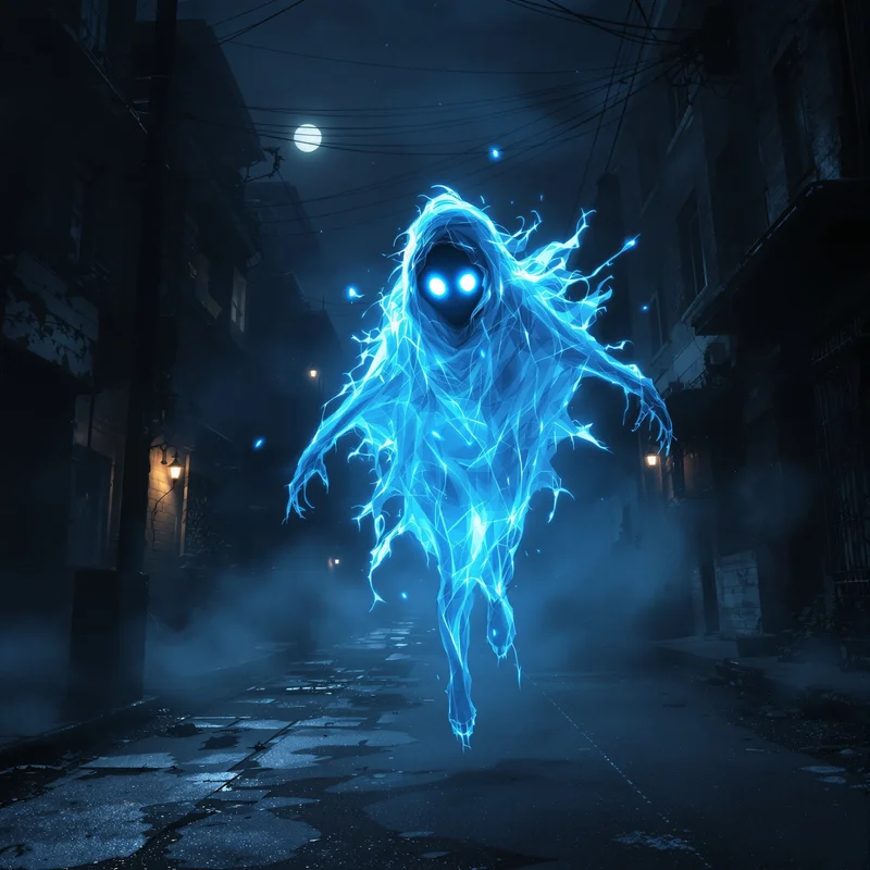Ghost Turbo Granny digital portrait.
