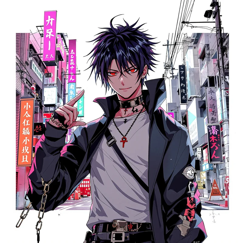 Hyper Spirit Dandadan PFP anime avatar portrait designed for profile picture clarity