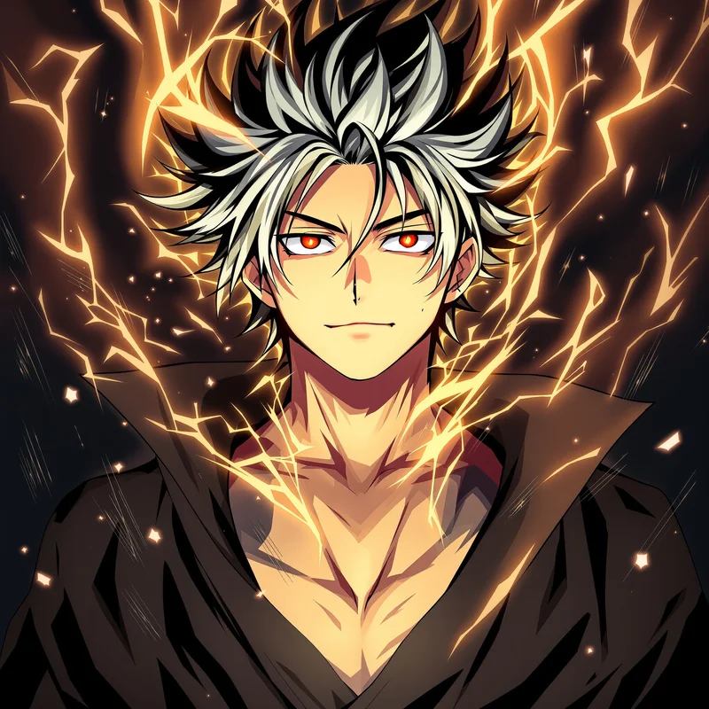 Kinetic Curse Dandadan PFP anime avatar portrait designed for profile picture clarity