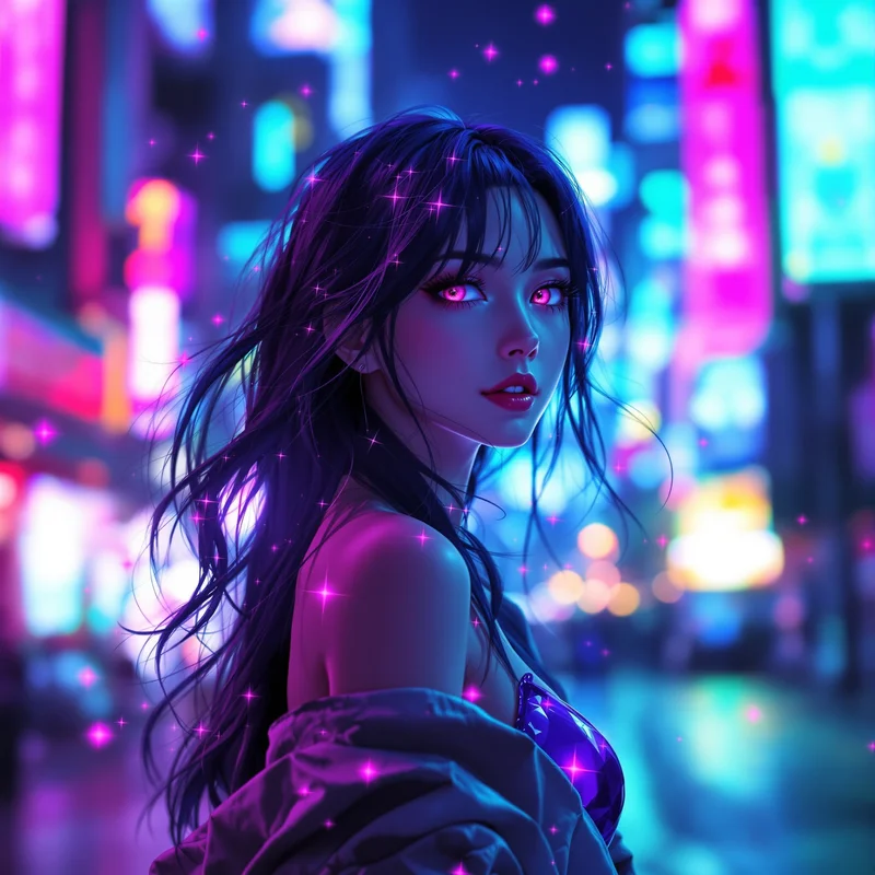 Neon Momo avatar.