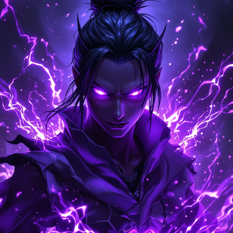 Purple Evil Eye Dandadan PFP.