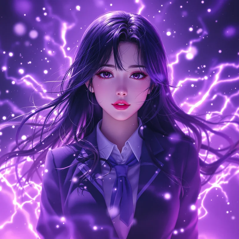 Purple Momo Dandadan PFP.