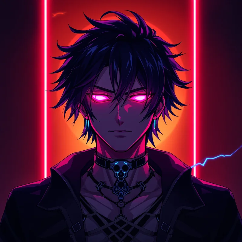 Turbo Flame Dandadan PFP anime avatar portrait designed for profile picture clarity