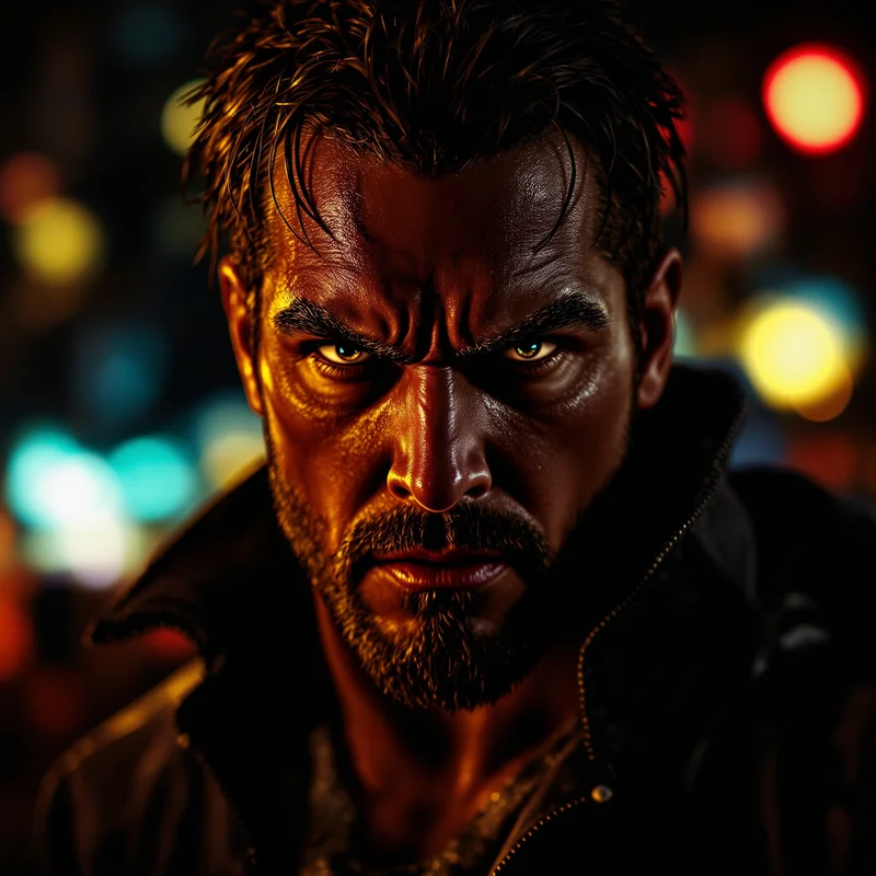 Daredevil PFP with dark urban composition and clear readability