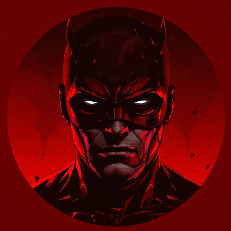 Daredevil PFP avatar with strong vigilante identity and clarity