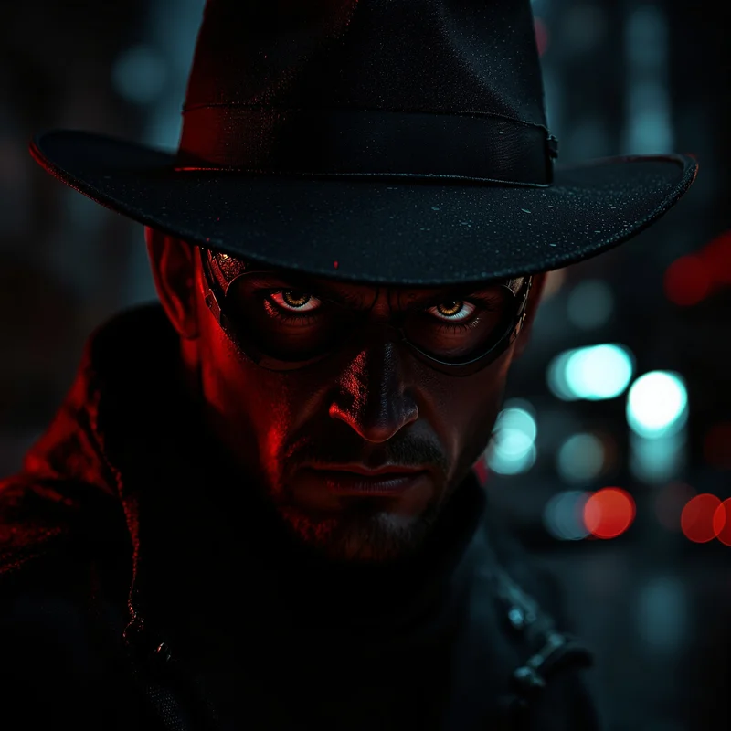 Daredevil PFP with dark urban composition and clear readability