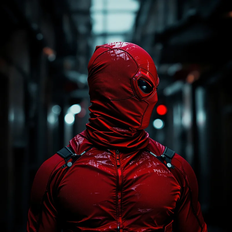 Daredevil avatar portrait with disciplined heroic presence