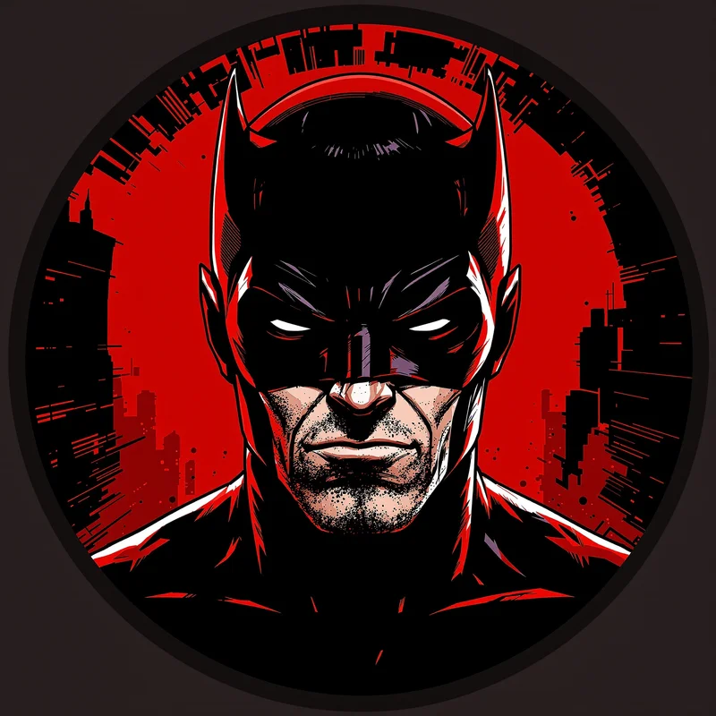 Daredevil PFP avatar with strong vigilante identity and clarity