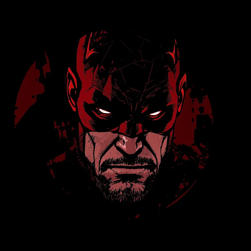 Daredevil PFP avatar with strong vigilante identity and clarity