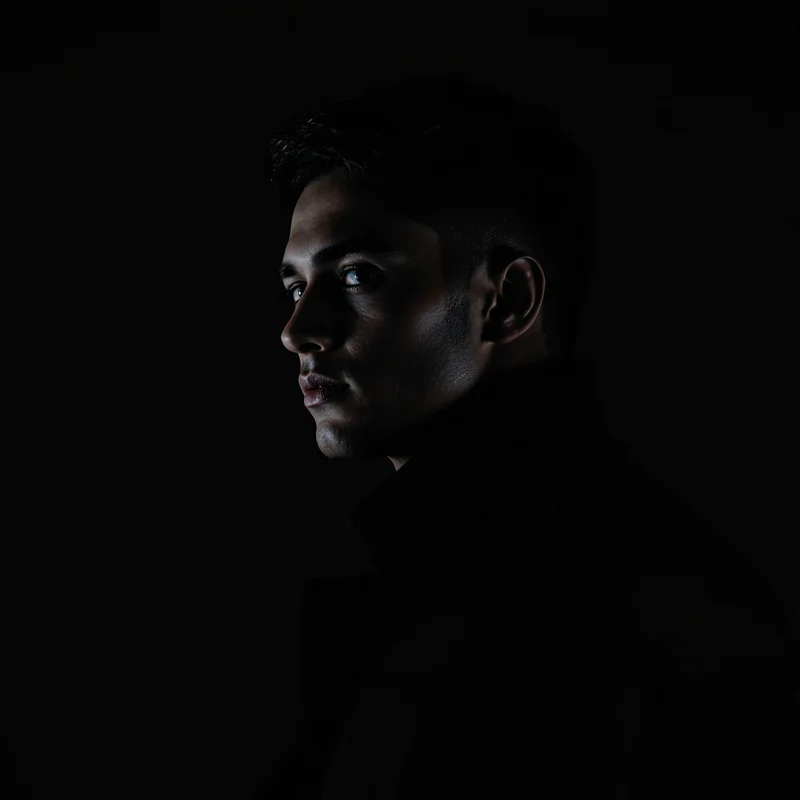 dark PFP icon with low-key drama and clear social identity expression