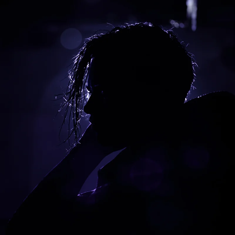 black aesthetic profile icon with disciplined contrast and memorable identity feel