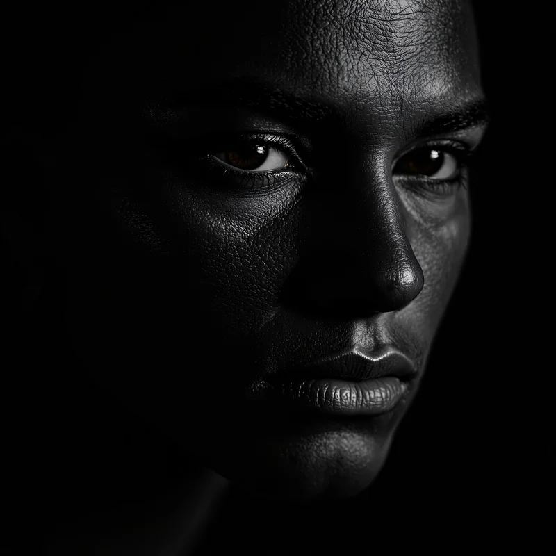 dark PFP avatar with shadow-heavy mood and strong digital identity presence