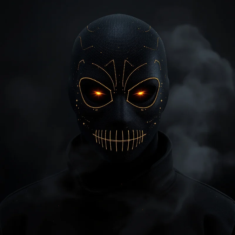 Black mask avatar.