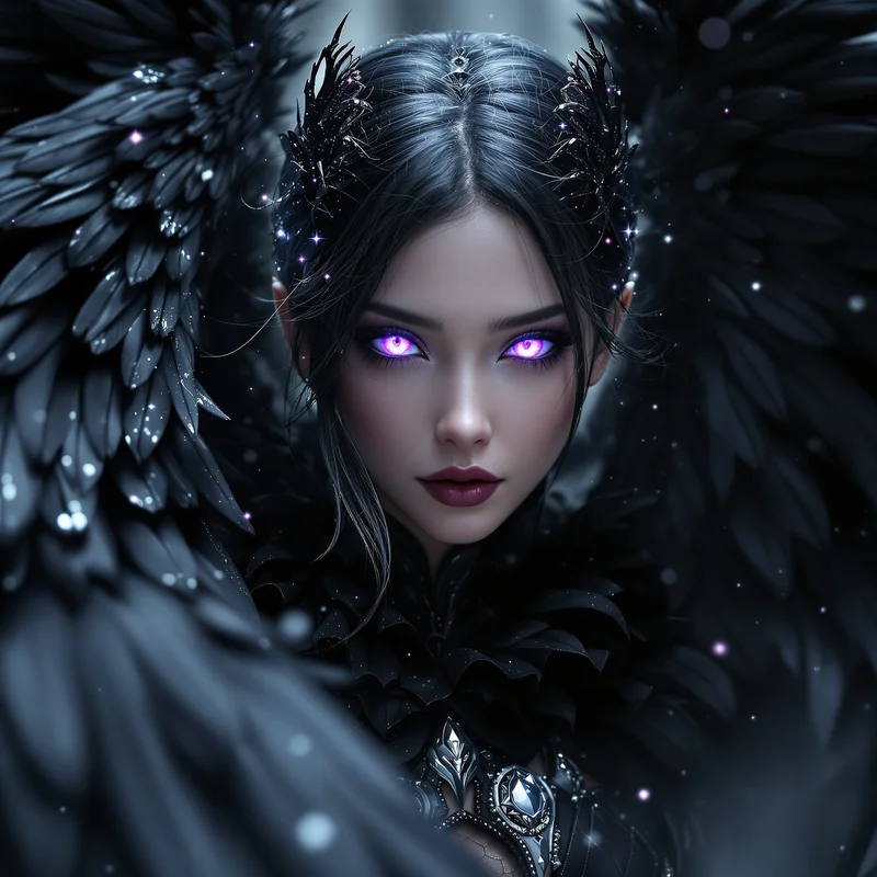 Black wings avatar.