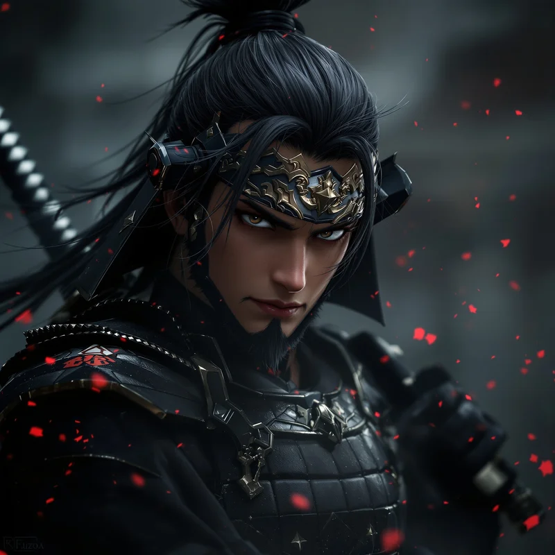 Dark samurai avatar.