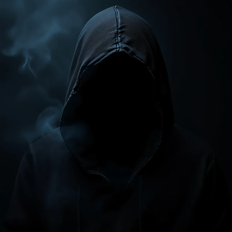 Faceless hood avatar.