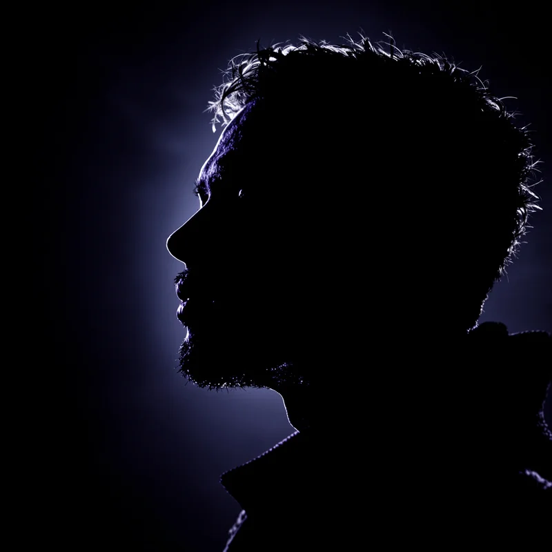 black aesthetic profile icon with disciplined contrast and memorable identity feel