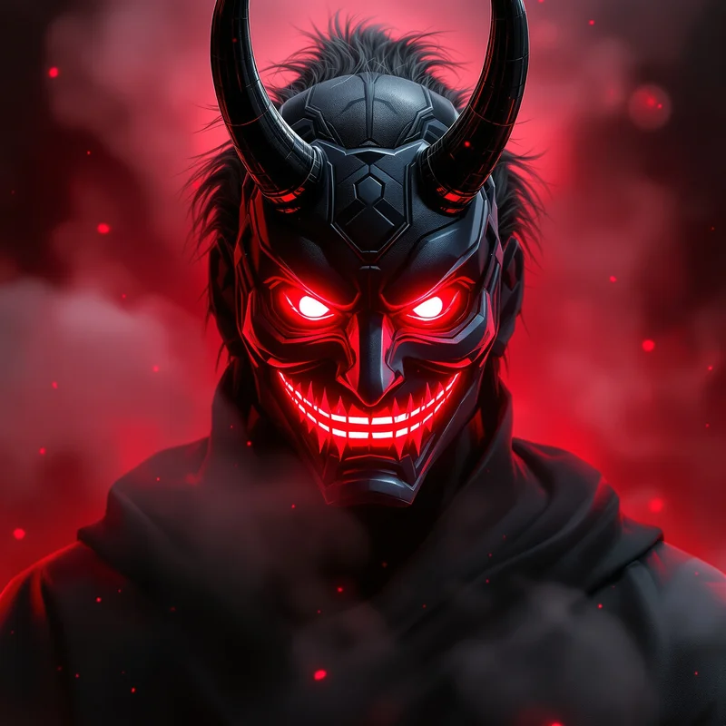 Oni mask avatar.
