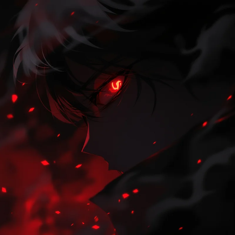 Red eyes dark avatar.