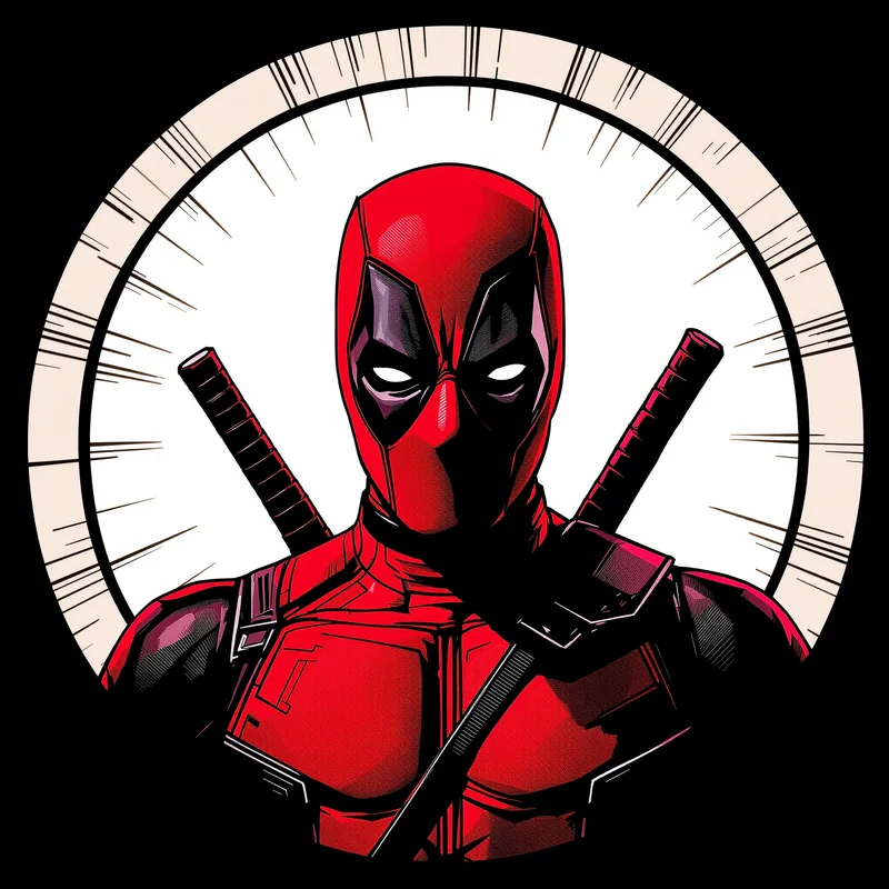 Deadpool avatar profile image with sarcastic personality