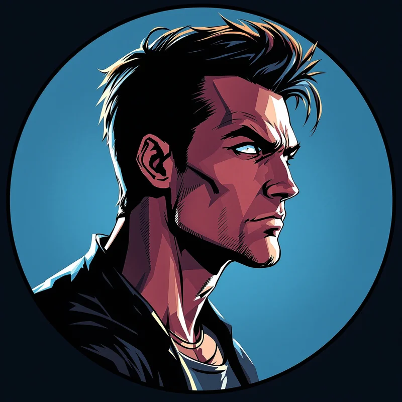 Deadpool PFP with bold expression and comic style composition