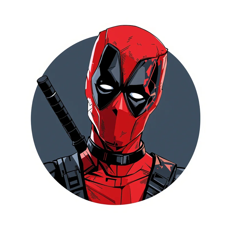 Deadpool avatar profile image with sarcastic personality
