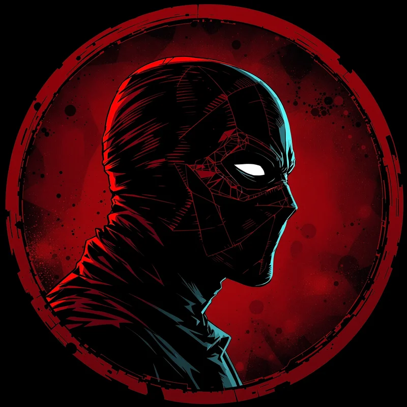 Deadpool avatar portrait with antihero personality