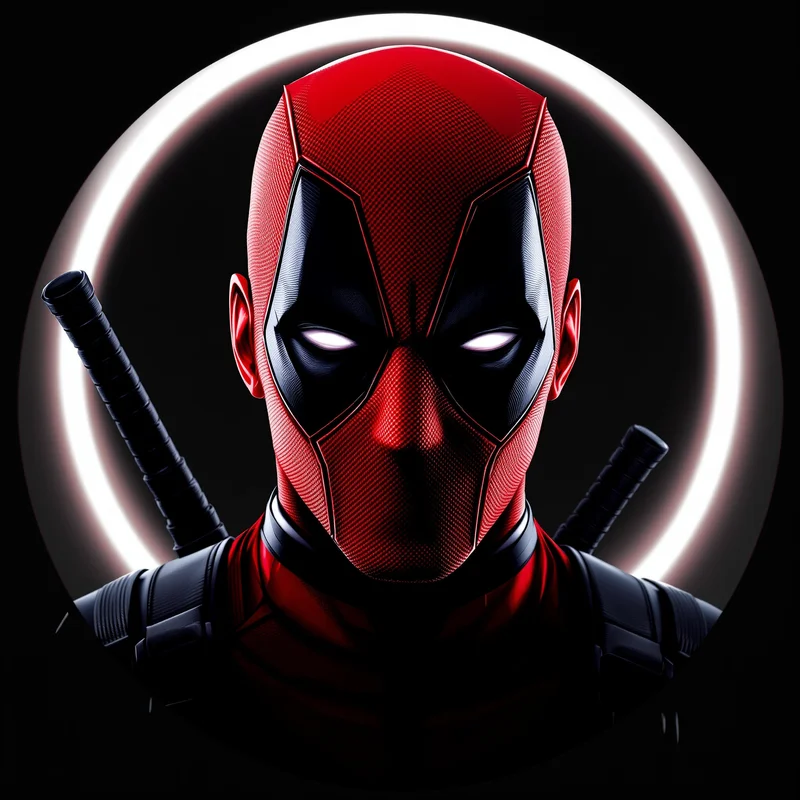 Deadpool avatar portrait with antihero personality