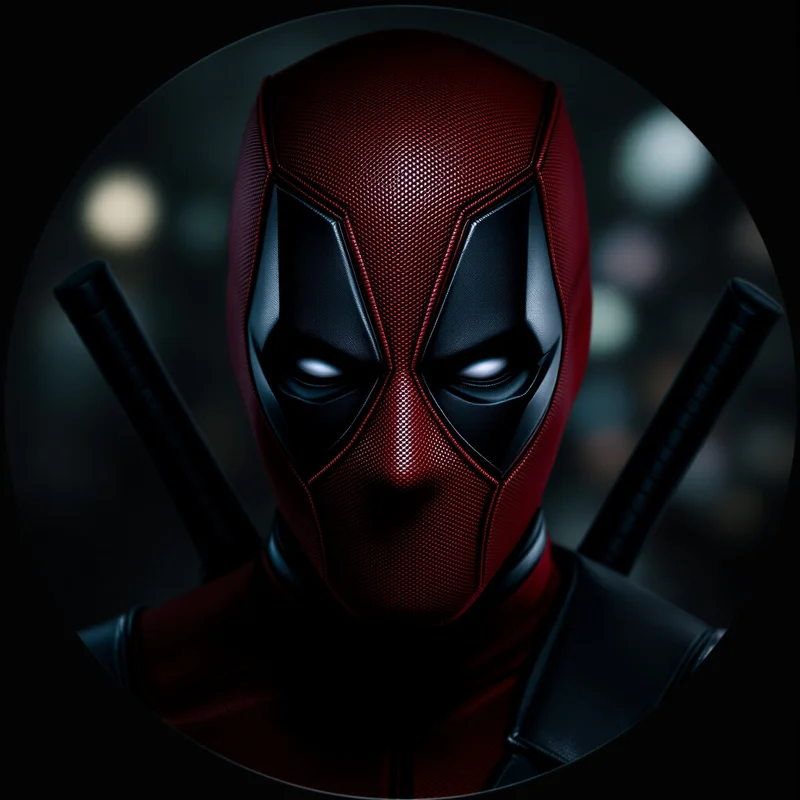 Deadpool avatar portrait with antihero personality