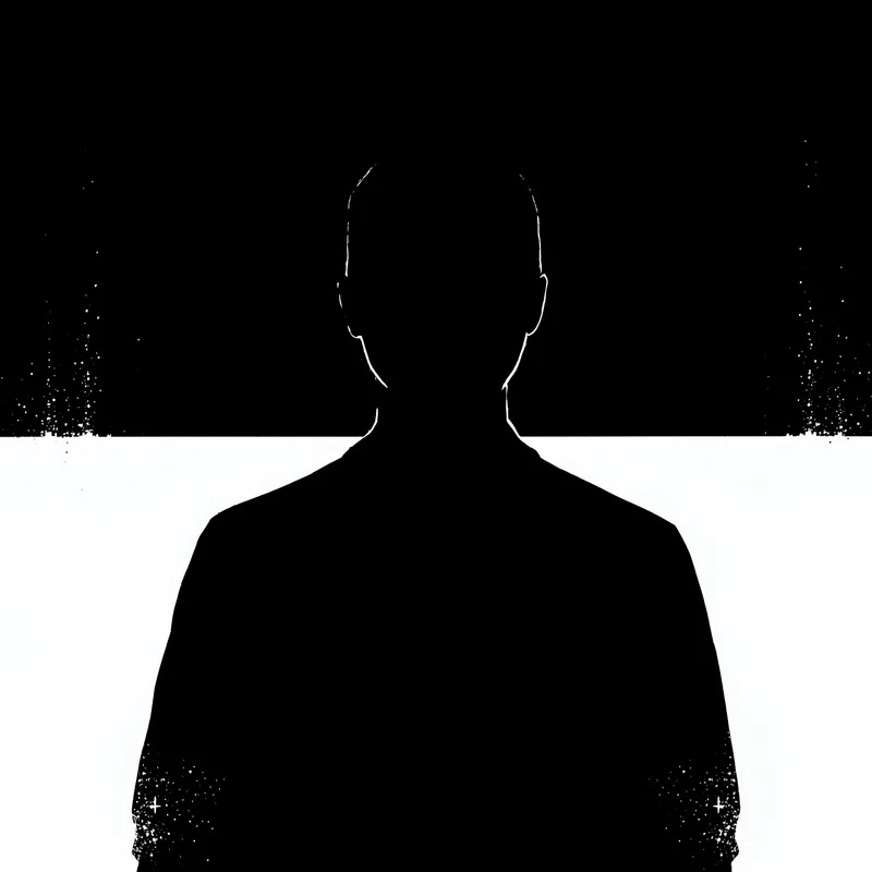 black silhouette default pfp with faceless mystery aesthetic