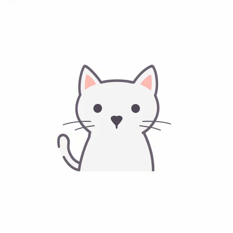default cat pfp with cute minimalist silhouette