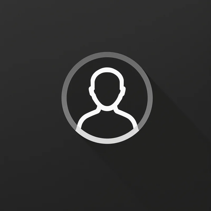 default avatar image with soft contrast for profile picture use