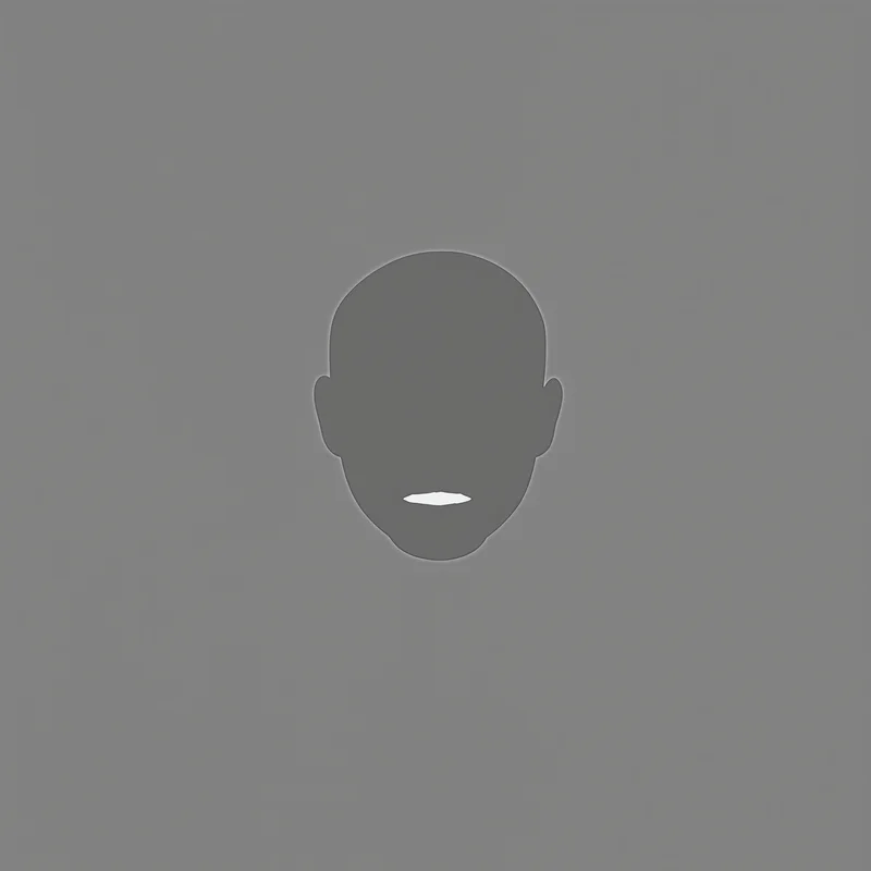 gray anonymous default pfp with detached minimalist silhouette