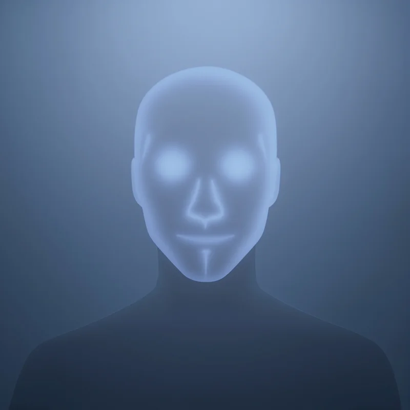internet ghost default pfp with transparent lonely silhouette