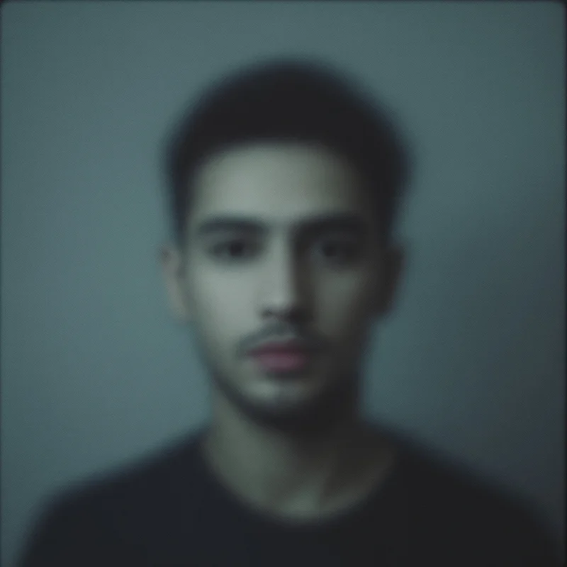 low resolution default pfp with blurry retro internet style