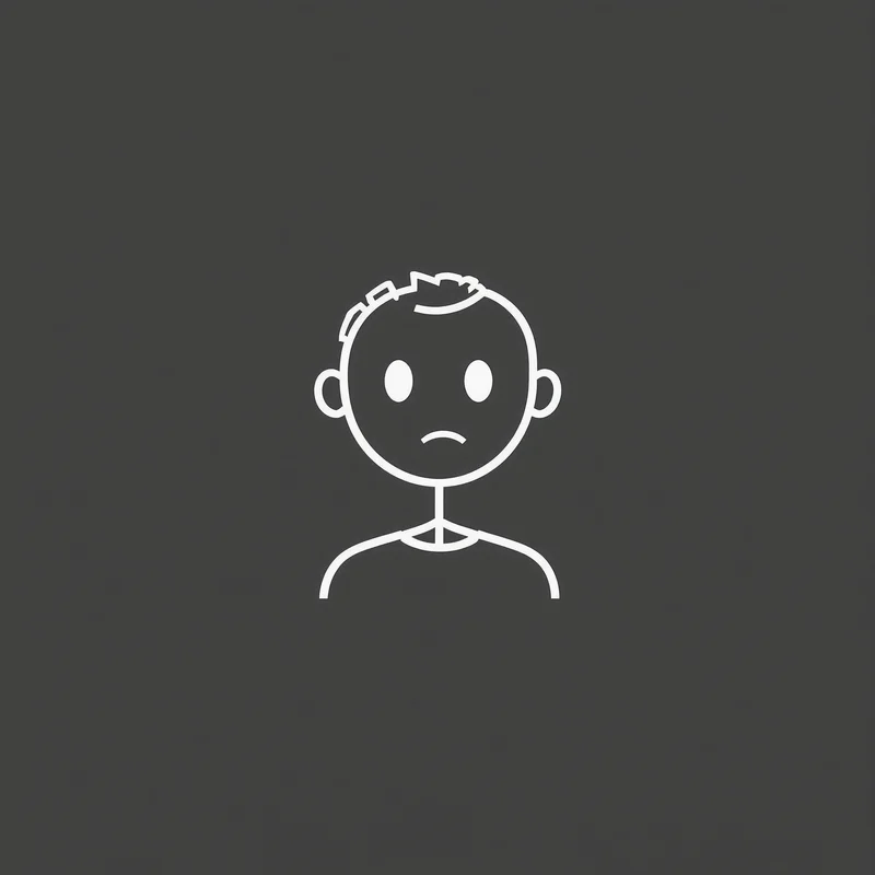 minimal stickman default pfp with simple ironic design