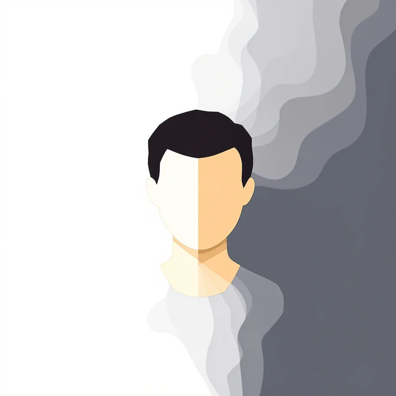 default avatar image with simple shape for digital identity